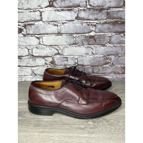 Allen Edmonds Hillcrest Brown Leather Bicycle Toe Lace Up Dress Shoes Men 11D US main image 5